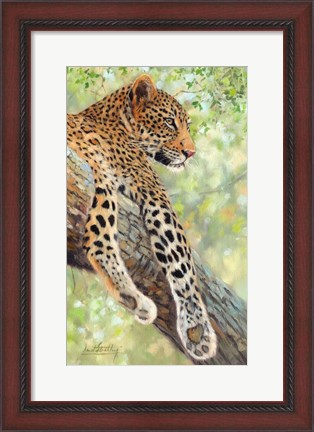 Framed Leopard Tree Print
