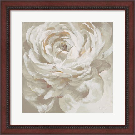 Framed Neutral Rose Print