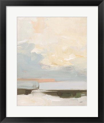 Framed Where Land Meets Sky Warm Print