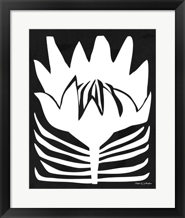 Framed Flower Power II WB Print