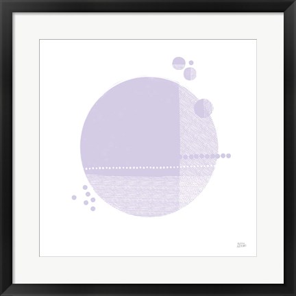 Framed Tribeca II Purple Print