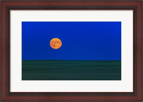 Framed Full Moonrise, Alberta, Canada Print