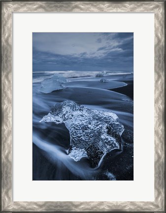 Framed Ocean View, Iceland Print