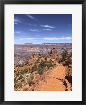 Framed South Kaibab Trail in Grand Canyon, Arizona Print