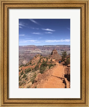 Framed South Kaibab Trail in Grand Canyon, Arizona Print