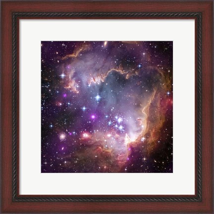 Framed Young Stars in the Small Magellanic Cloud Print