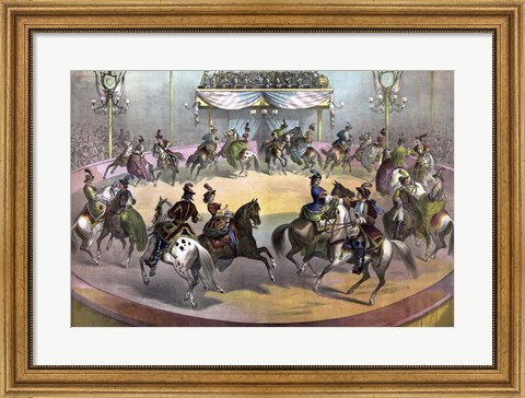 Framed Circus Grand Finale, circa 1872 Print
