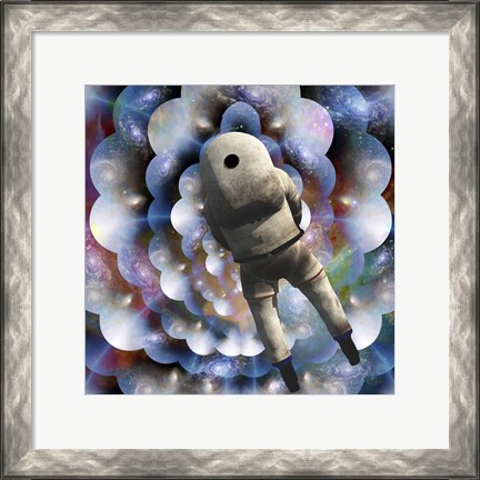 Framed Astronaut in Endless Space Print