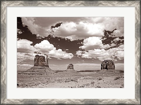 Framed Monument Valley III Sepia Print
