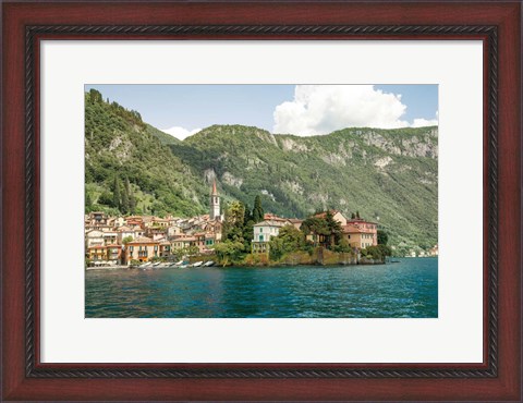 Framed Lake Como Village IV Print