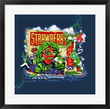 Framed Strawberry Cough Print