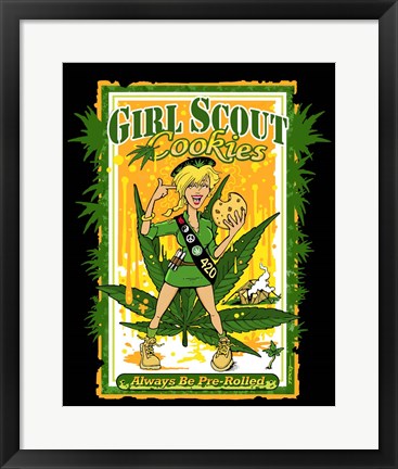 Framed Girl Scout Cookie Print