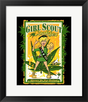 Framed Girl Scout Cookie Print