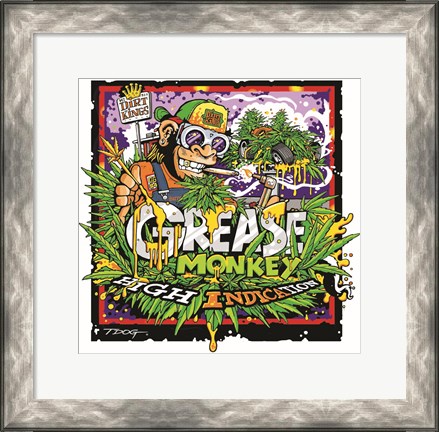 Framed Grease Monkey Tshirt Print
