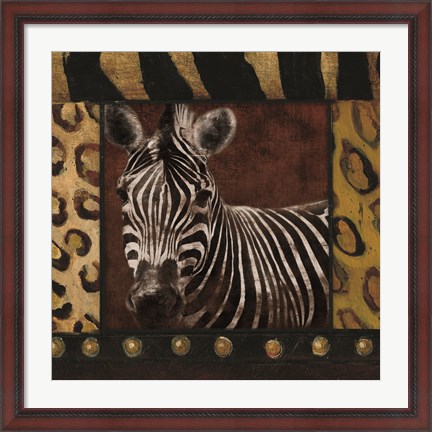 Framed Zebra bordered Print