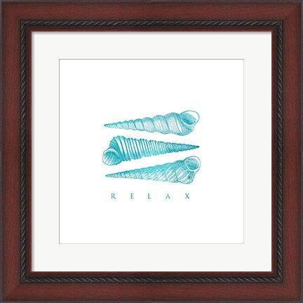 Framed Relax Shells Print