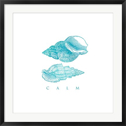 Framed Calm Shells Print