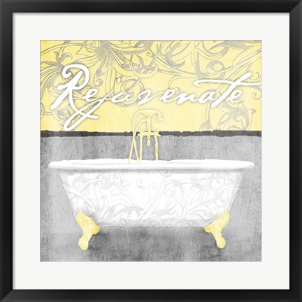 Framed Yellow Rejuvenate Print