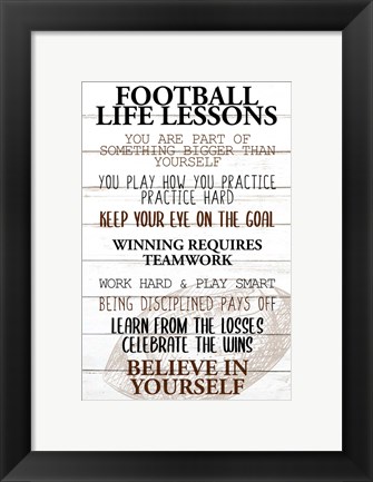 Framed Football Life Print