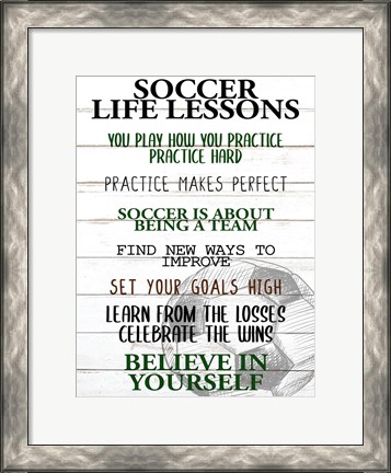 Framed Soccer Life Print