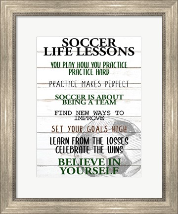Framed Soccer Life Print