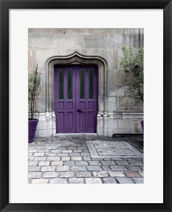 Framed Purple Door 4 Print