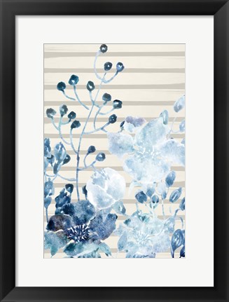 Framed Wildflower Blues 1 Print