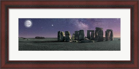 Framed Stonehenge Moon Print