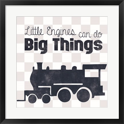 Framed Little Engines Print