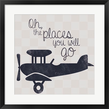 Framed Air Plane Go Print