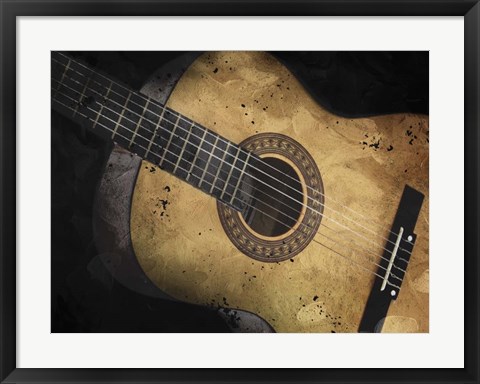 Framed Acoustic Guitar Print