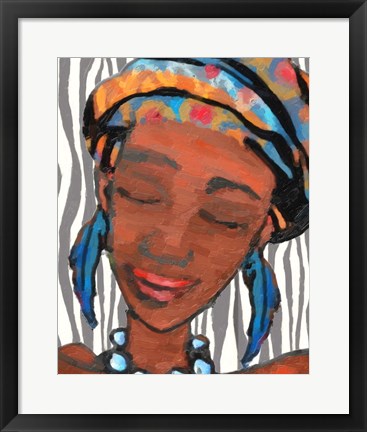 Framed Ebony Princess 1 Print