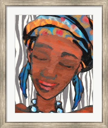 Framed Ebony Princess 1 Print