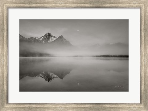 Framed Stanley Lake Idaho BW Print