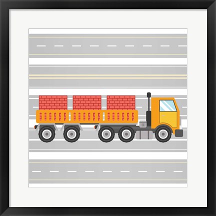 Framed On the Road 4 Print