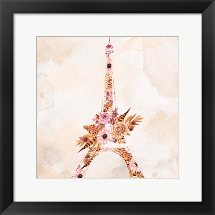 Framed Paris Fall Blooms 1 Print