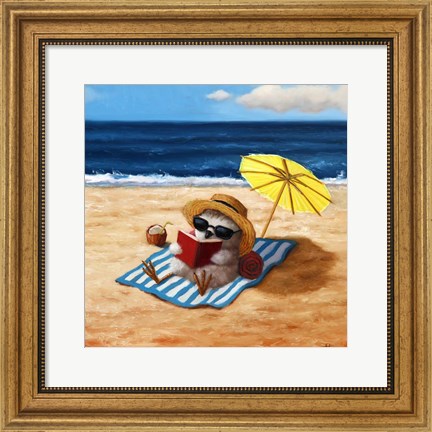 Framed Beach Chick Print