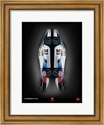 Framed 1971 Porsche 917 Martini Rossi II Print