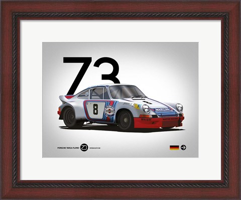Framed 1973 Porsche Targa Florio Print