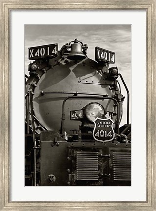 Framed Face of Union Pacific Big Boy Print