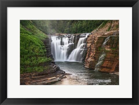Framed Letchworth State Park Upper Falls Print