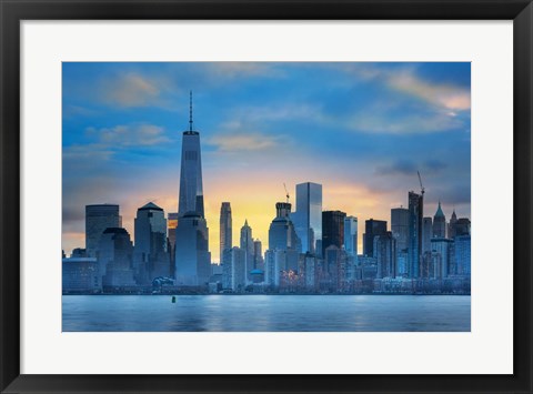Framed Winter Sunrise New York City Print