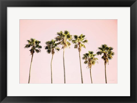 Framed Summer V Pink Print