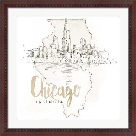 Framed US Cities VI Print