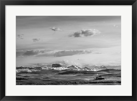 Framed Mountain Cabin II Print