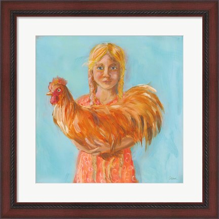 Framed Prize Rooster Print
