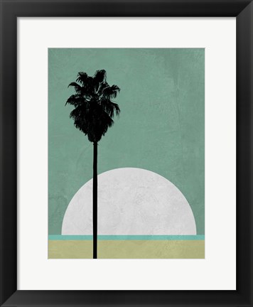 Framed Beach Palm Tree Print