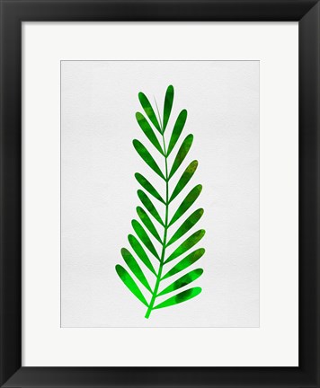 Framed Tropical Leaf II Print