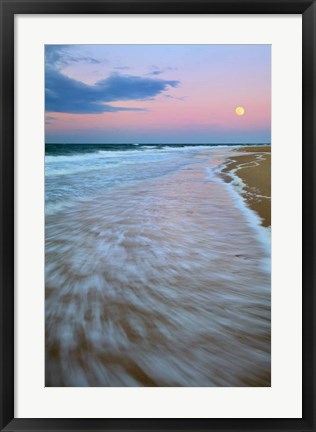 Framed Cape Cod Moonset Print
