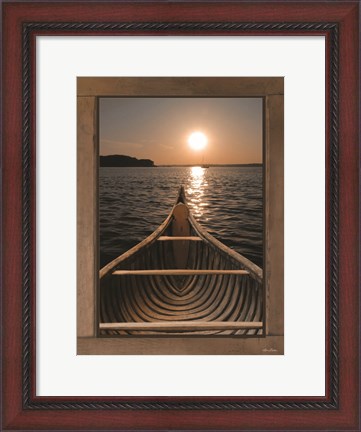 Framed Antique Canoe III Print